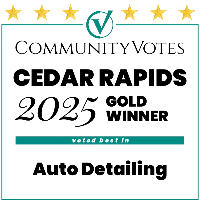 CommunityVotes Cedar Rapids 2025 Gold Winner for Auto Detailing