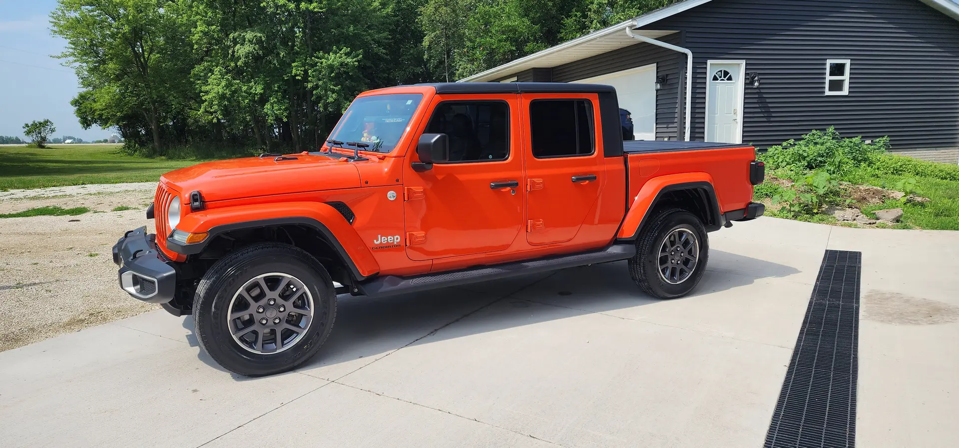 Black pickup truck with a glossy ceramic coating finish in Cedar Rapids, Iowa
